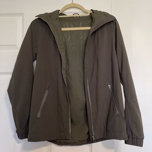 Lululemon Hooded Light Rain Jacket- Army Green